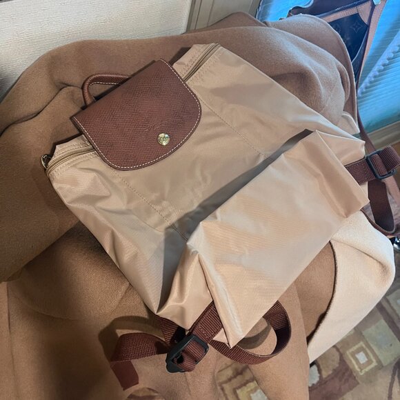 Longchamp Pliage Leather and Nylon Backpack (Like New) main image 4